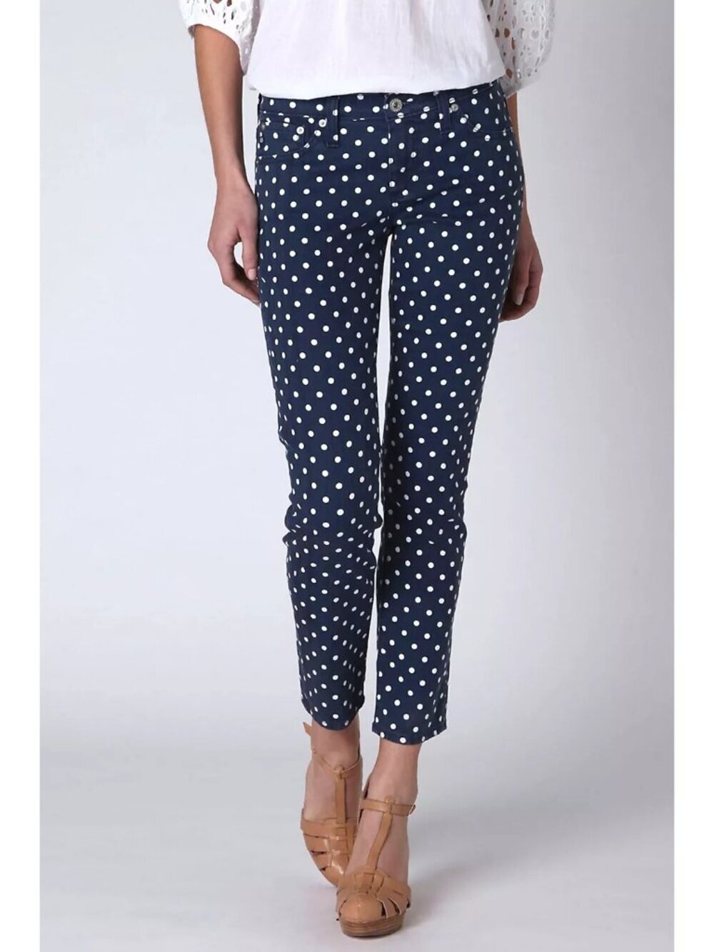 Trad Wife Polka Dot Preppy Americana Classic Country Club Attire